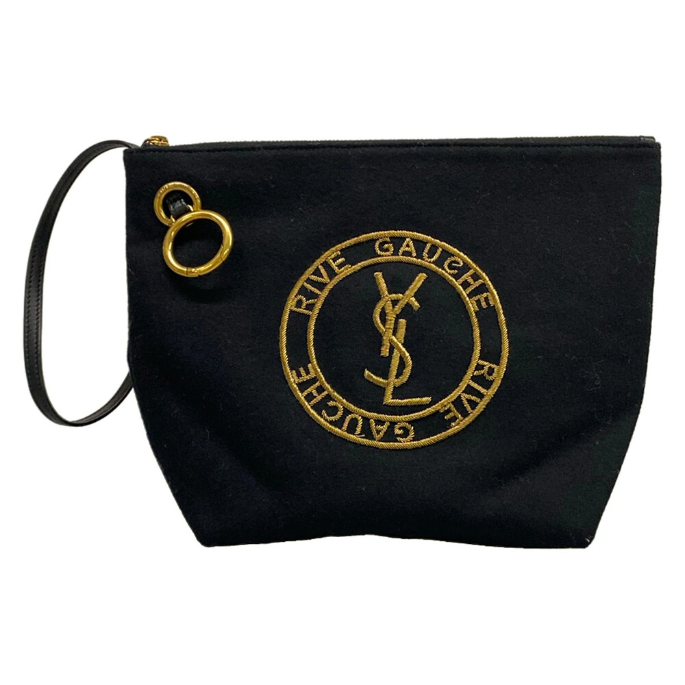 Saint Laurent Paris Embroidery Pouch #305698S55B
